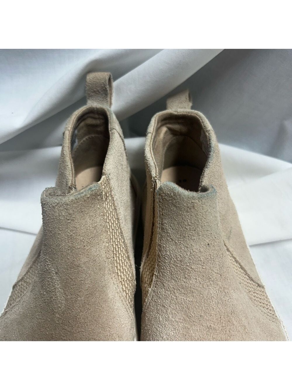 Toms Womens Bryce Beige Suede Slip On Shooties Shoes 6 - Picture 6 of 12